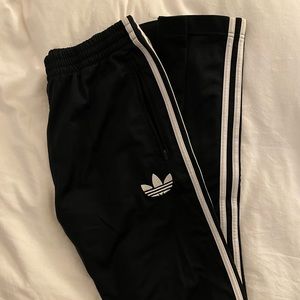 Adidas black track pants